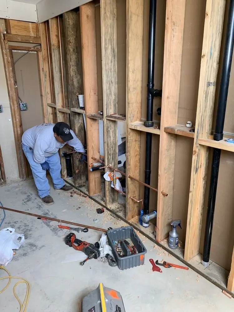 Commercial rough-in plumbing for Water Heater Replacement in Orchard Village